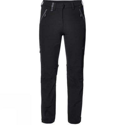 Pantalones Jack Wolfskin Activate XT Softshell Mujer Negras - Chile WMZ175482